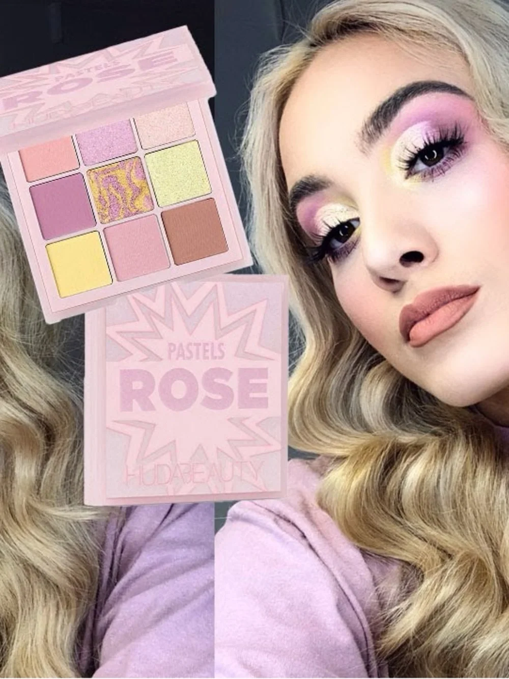 Huda Beauty Pastel Obsession 9 Pan Eyeshadow Palette #Rose